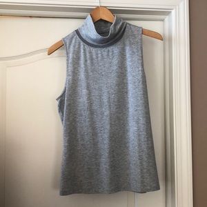 Athleta gray turtleneck tank top